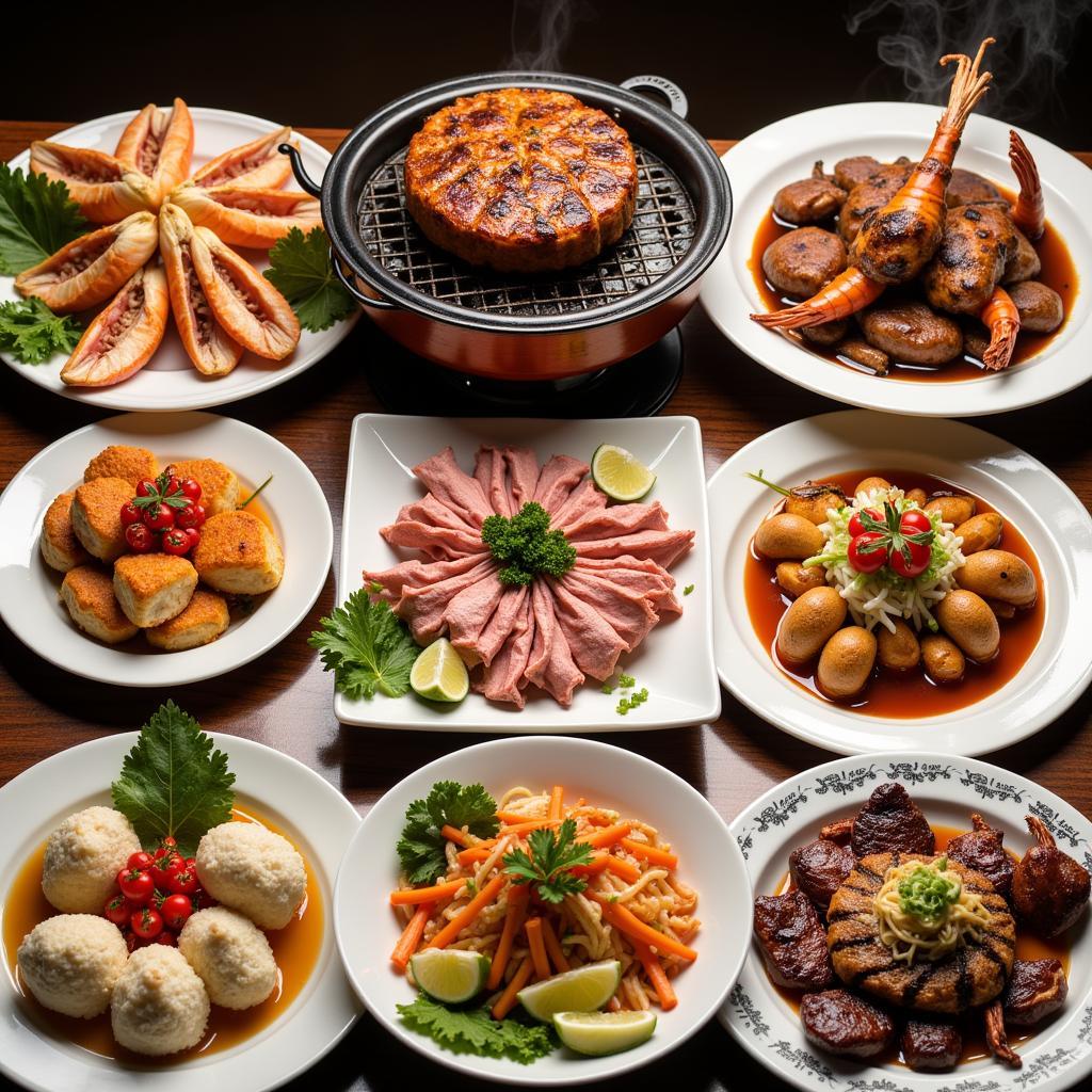 Thực đơn đa dạng tại Buffet Pandora Trường Chinh