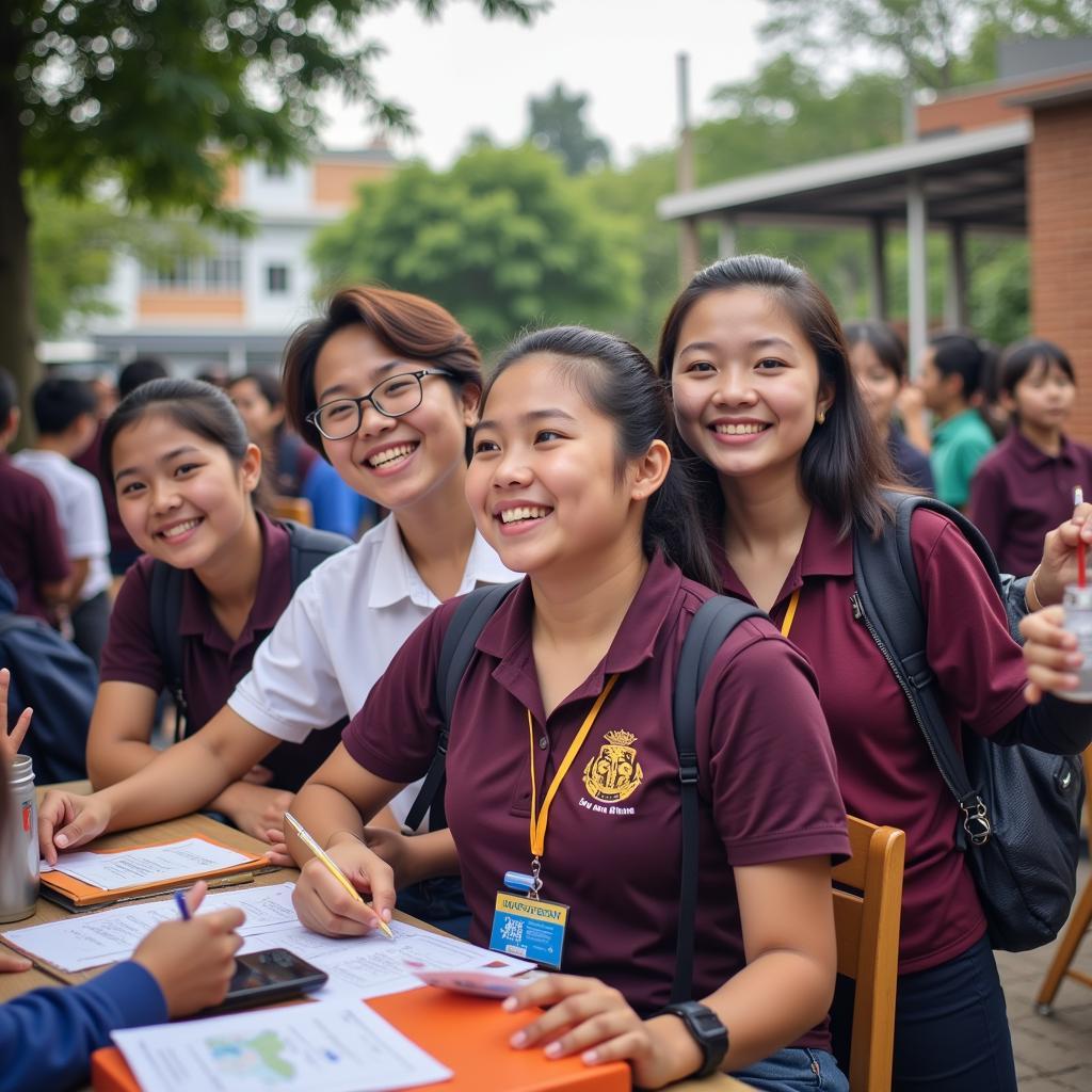 Học sinh THPT Phú Nhuận tham gia hoạt động ngoại khóa