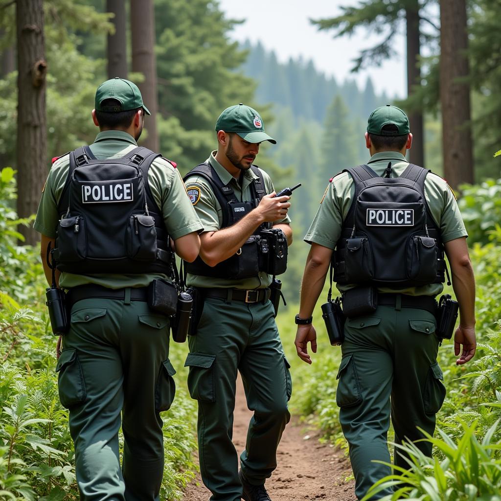 Environmental police officers on duty