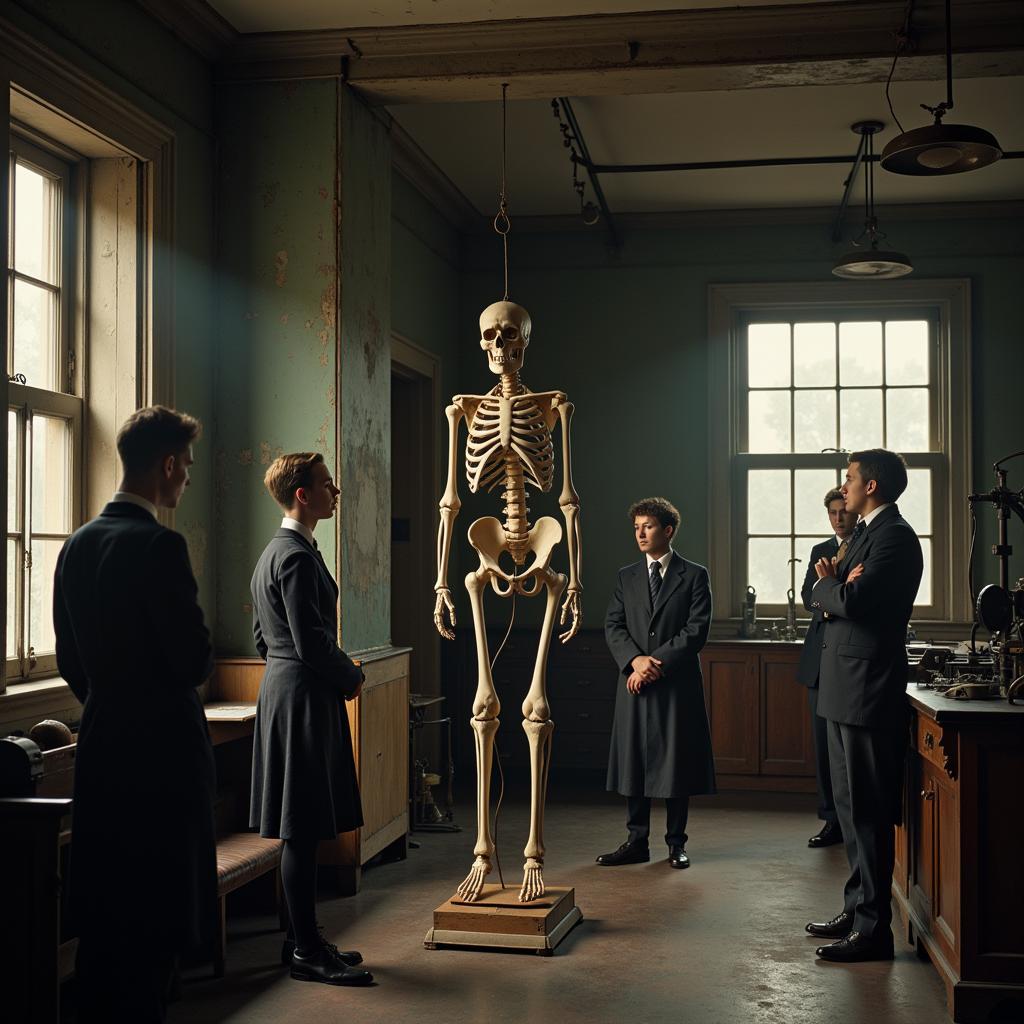 Skeleton in the laboratory