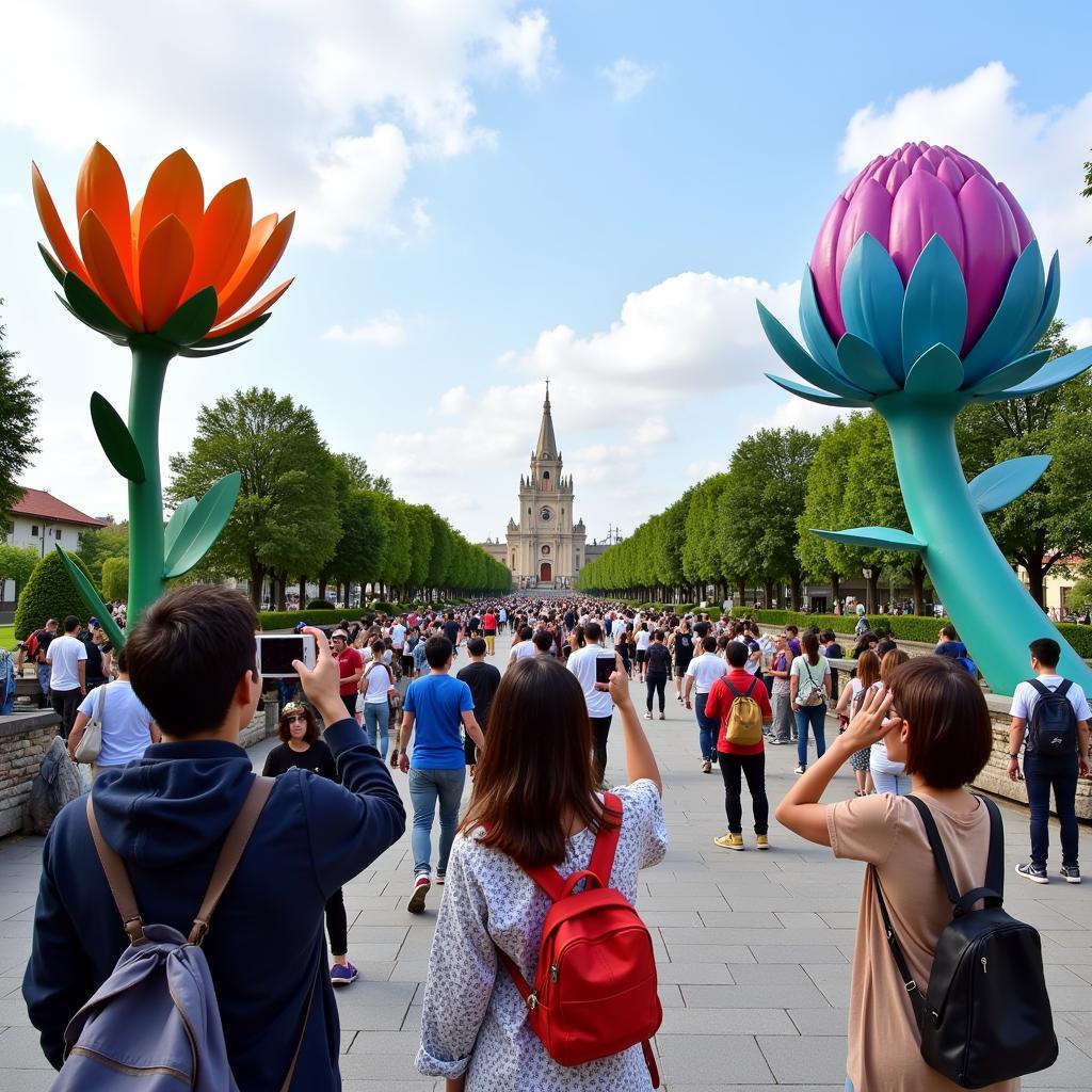 Check-in tại quảng trường Đà Lạt