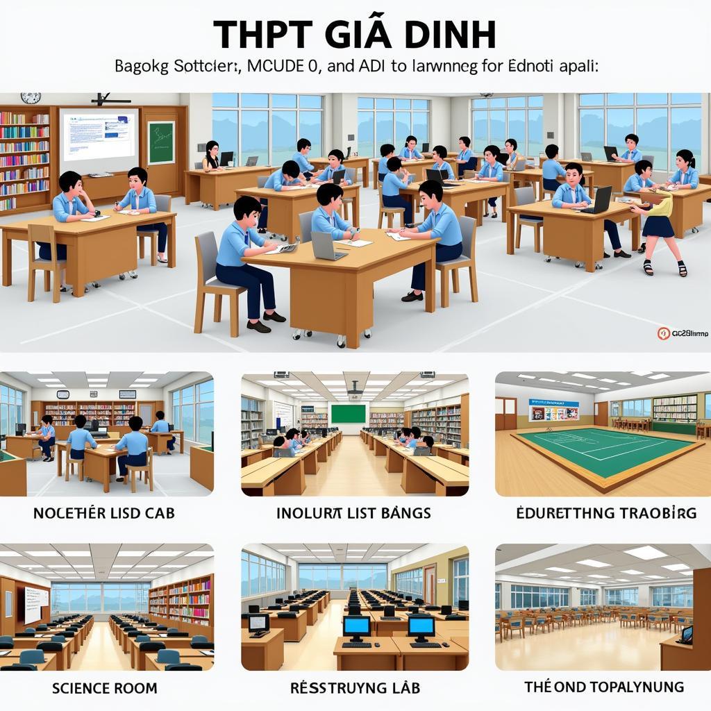 Cơ sở vật chất hiện đại tại THPT Gia Định