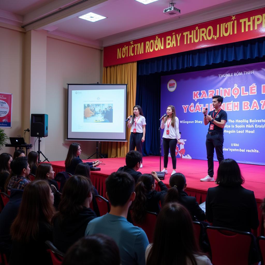 Cuộc thi hát karaoke tại THPT Gia Định