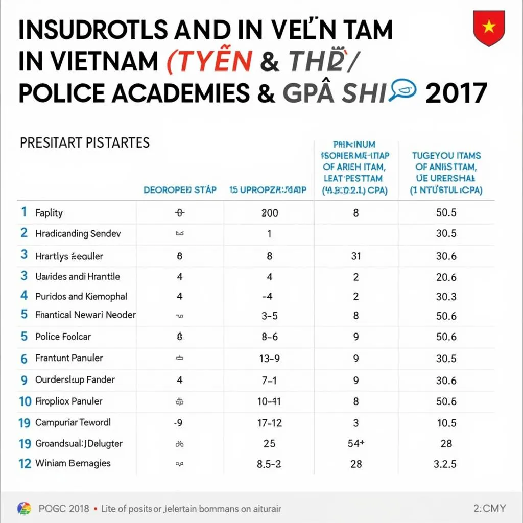 Điểm chuẩn các trường công an năm 2017