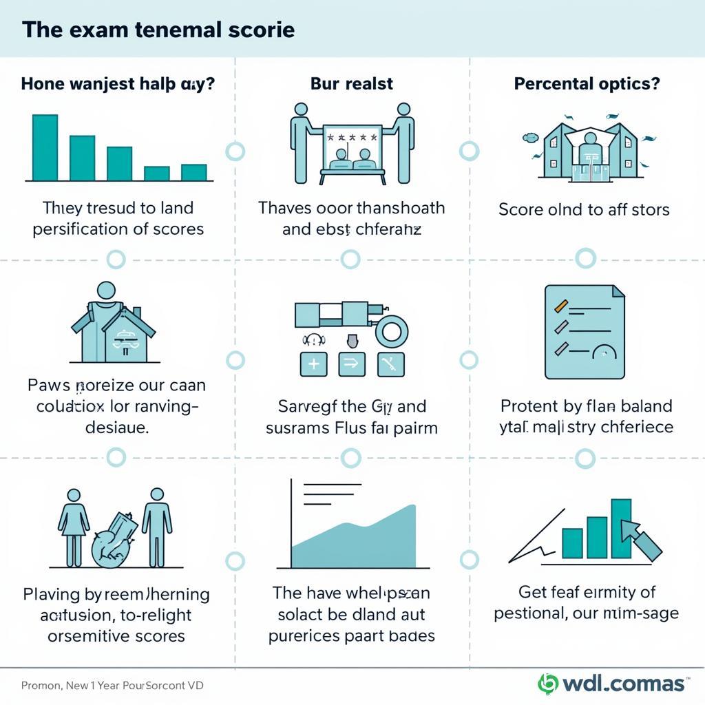 Infographic explaining exam ranking system