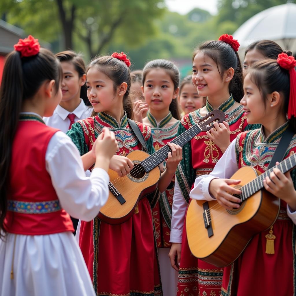 Giao lưu quốc tế tại trường