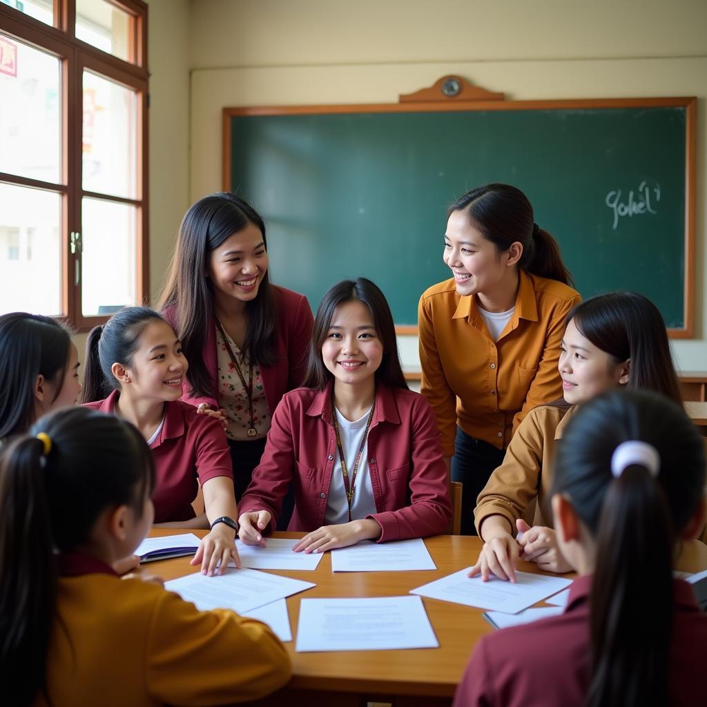 Giáo viên trường Tiểu học Nam Thành tận tâm, giàu kinh nghiệm