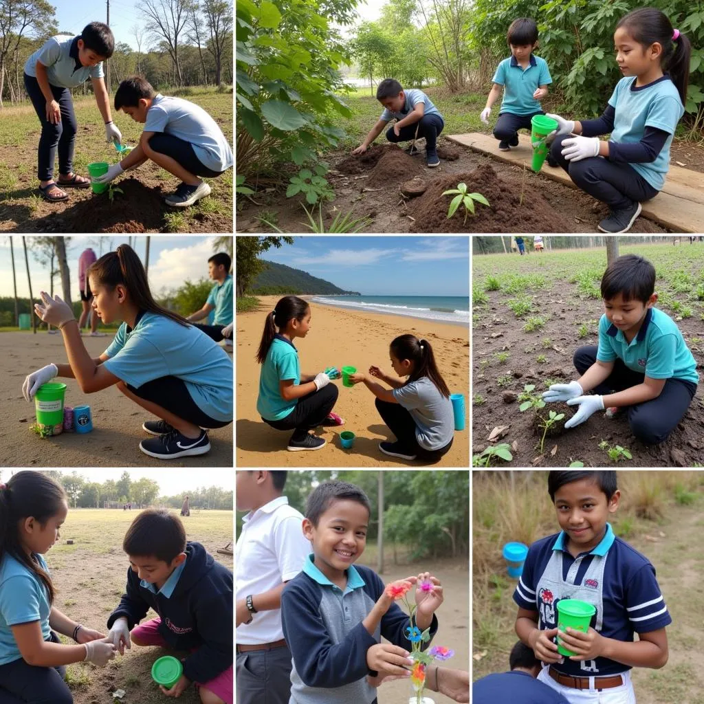 Environmental protection activities at Gia Dinh High School