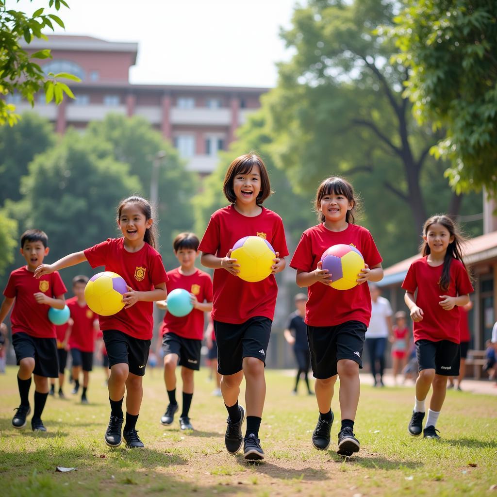 Học sinh trường Đức Trí tham gia hoạt động ngoại khóa