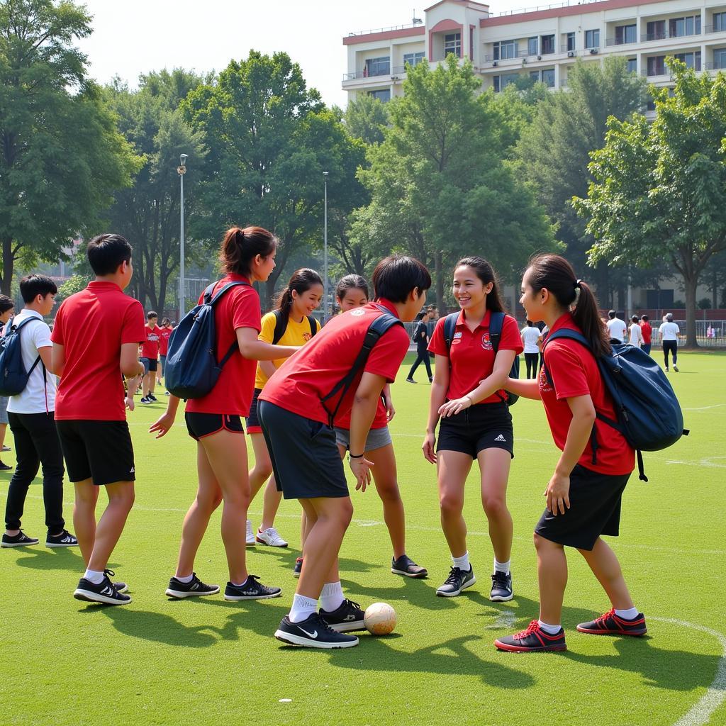 Outdoor activities at THPT Gia Dinh