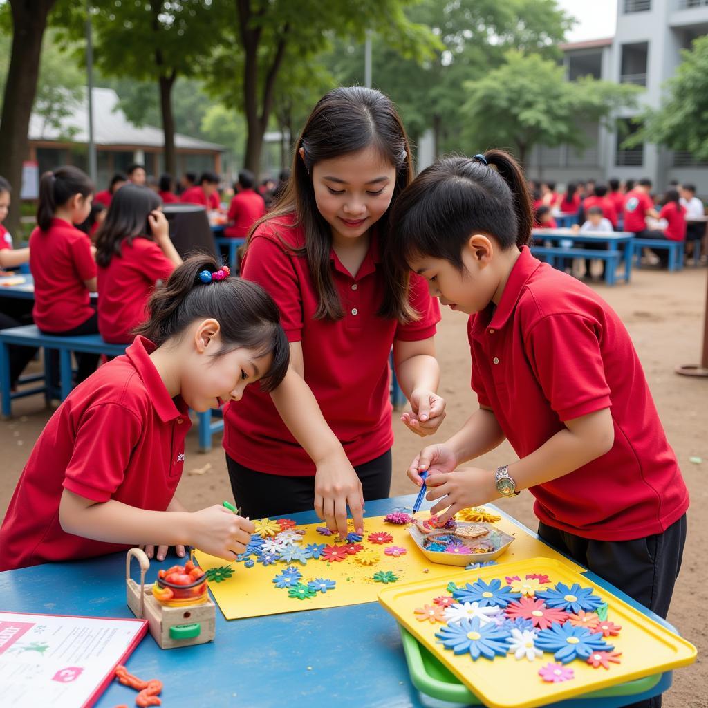 Hoạt động ngoại khóa tại trường Tiểu học Nguyễn Văn Cưng