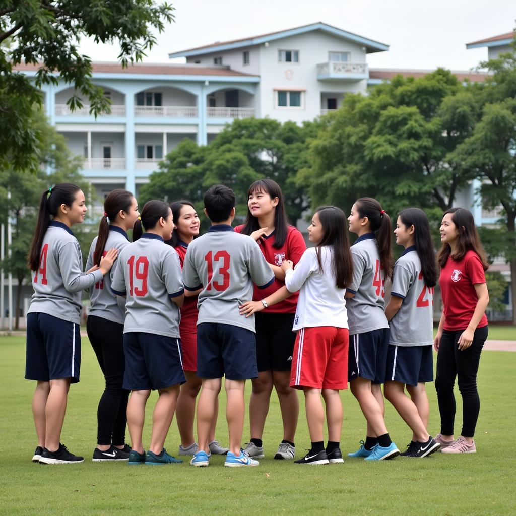 Học sinh trường Ngô Mây tham gia hoạt động ngoại khóa