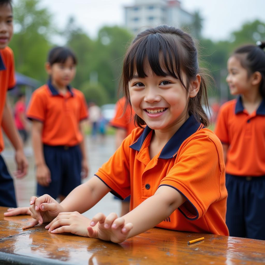 Học sinh THPT Hà Huy Giáp tham gia hoạt động ngoại khóa