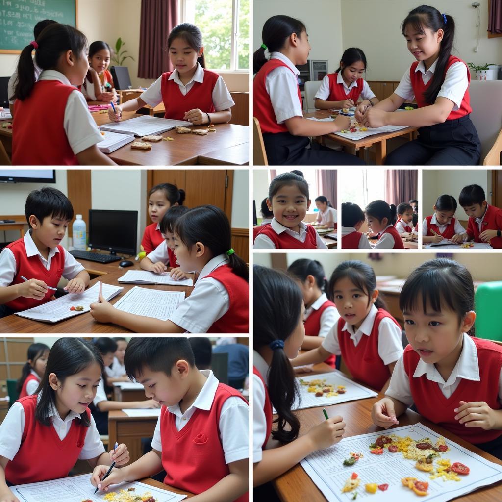 Students participating in extracurricular activities at THPT Ngo Gia Tu Eakar