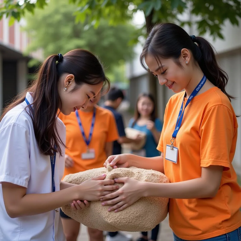 Hoạt động thiện nguyện của học sinh THPT Gia Định