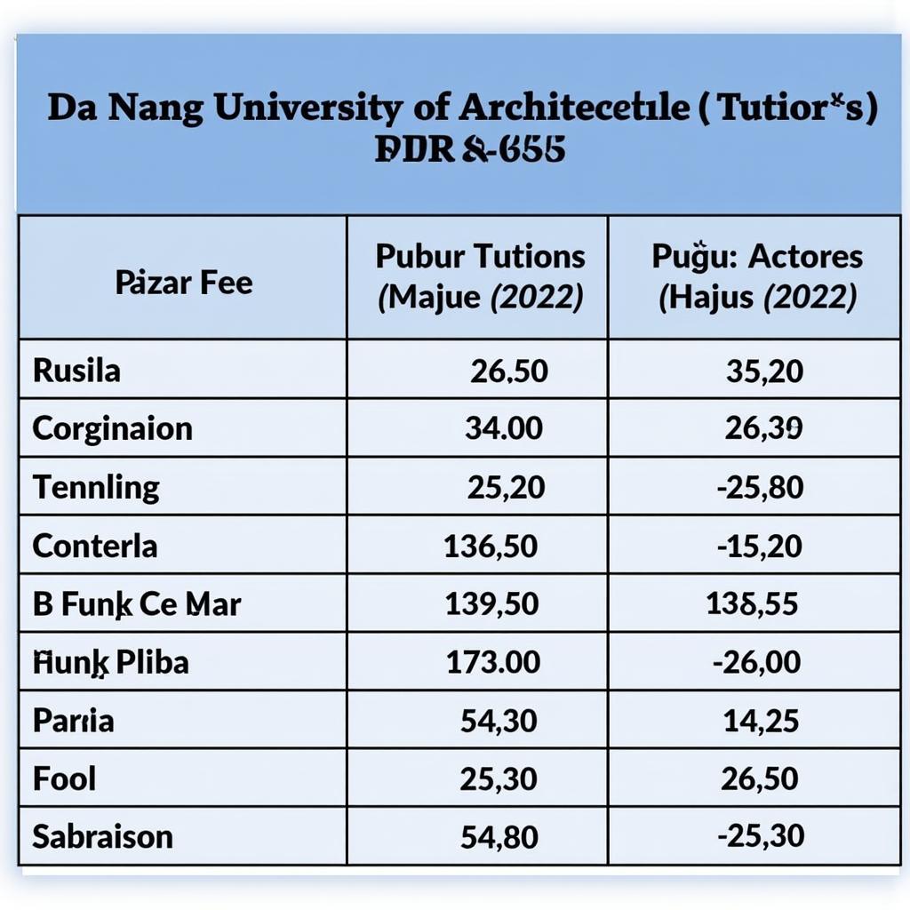 Học phí Đại học Kiến trúc Đà Nẵng