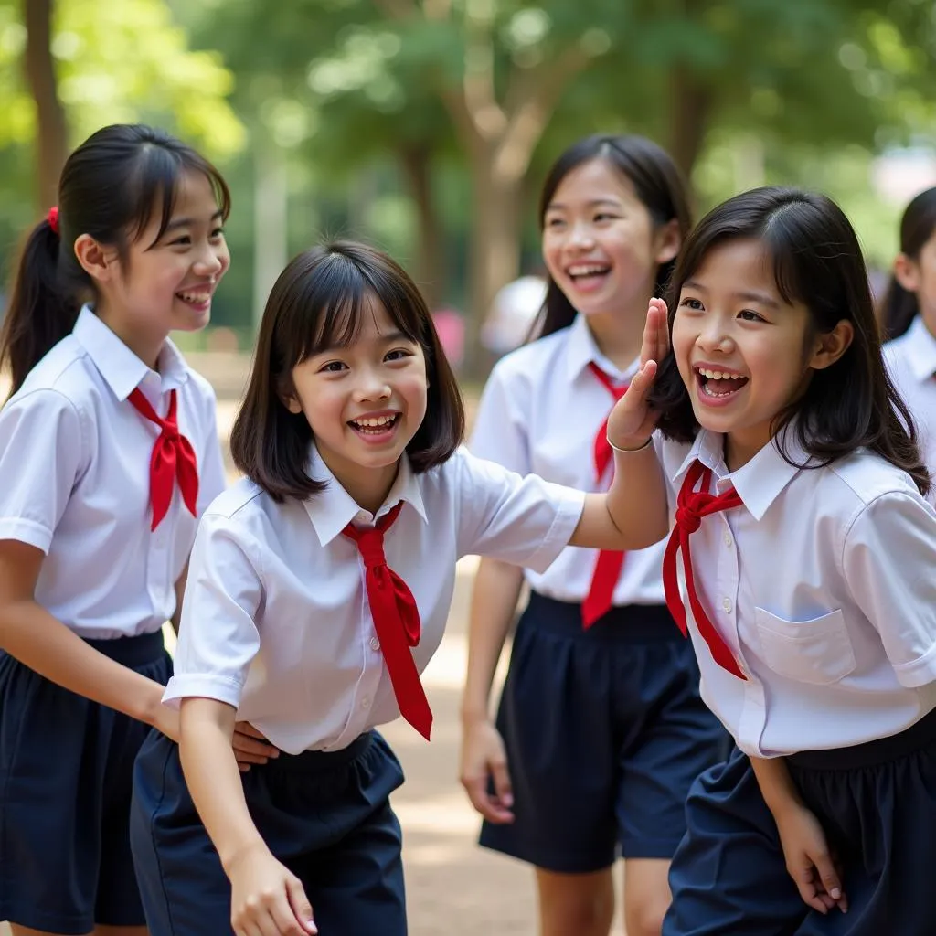 Gia Định students participating in extracurricular activities