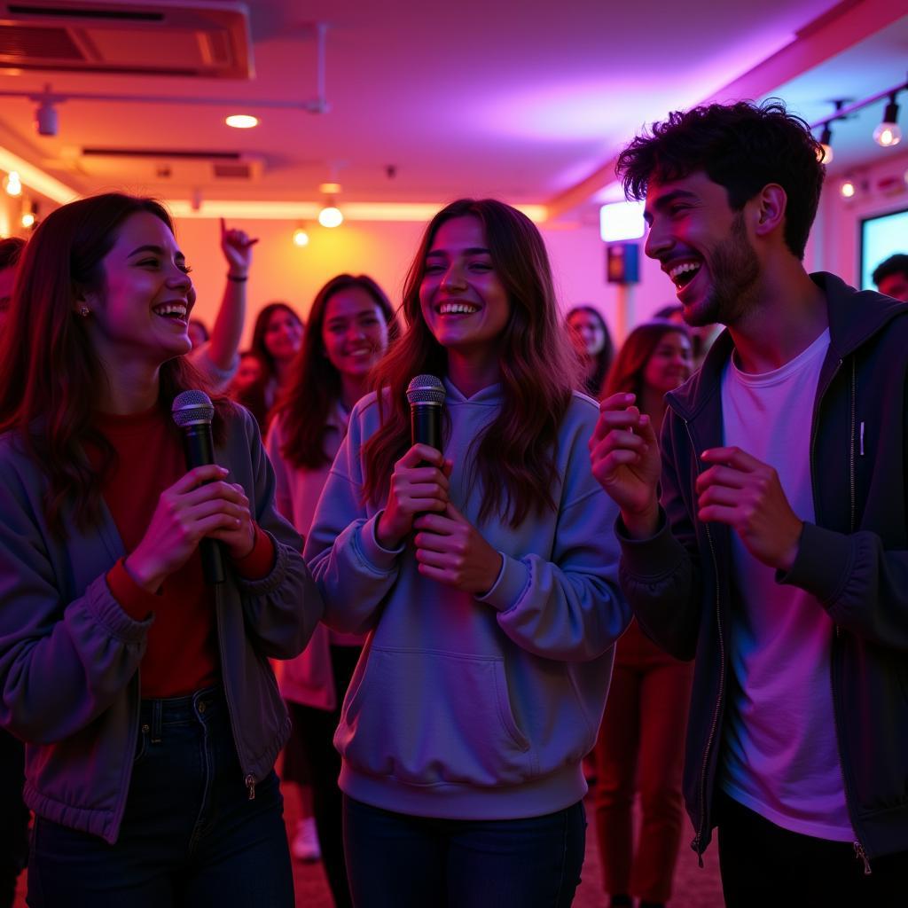 Học sinh THPT Gia Định hát karaoke