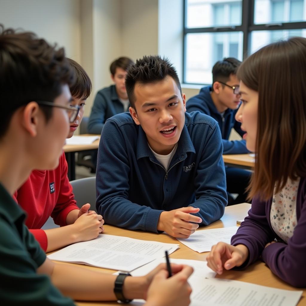 Gia Dinh High School Students Preparing for Literature Exam