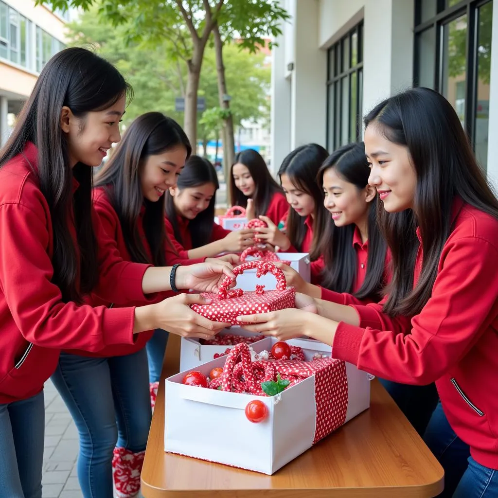 Học sinh THPT Gia Định tham gia chương trình &quot;Xuân yêu thương&quot;