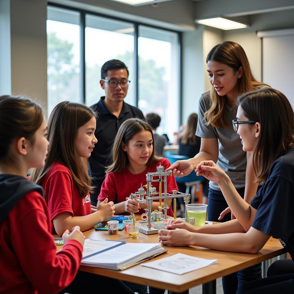 THPT Gia Định Students Participating in Science Fair