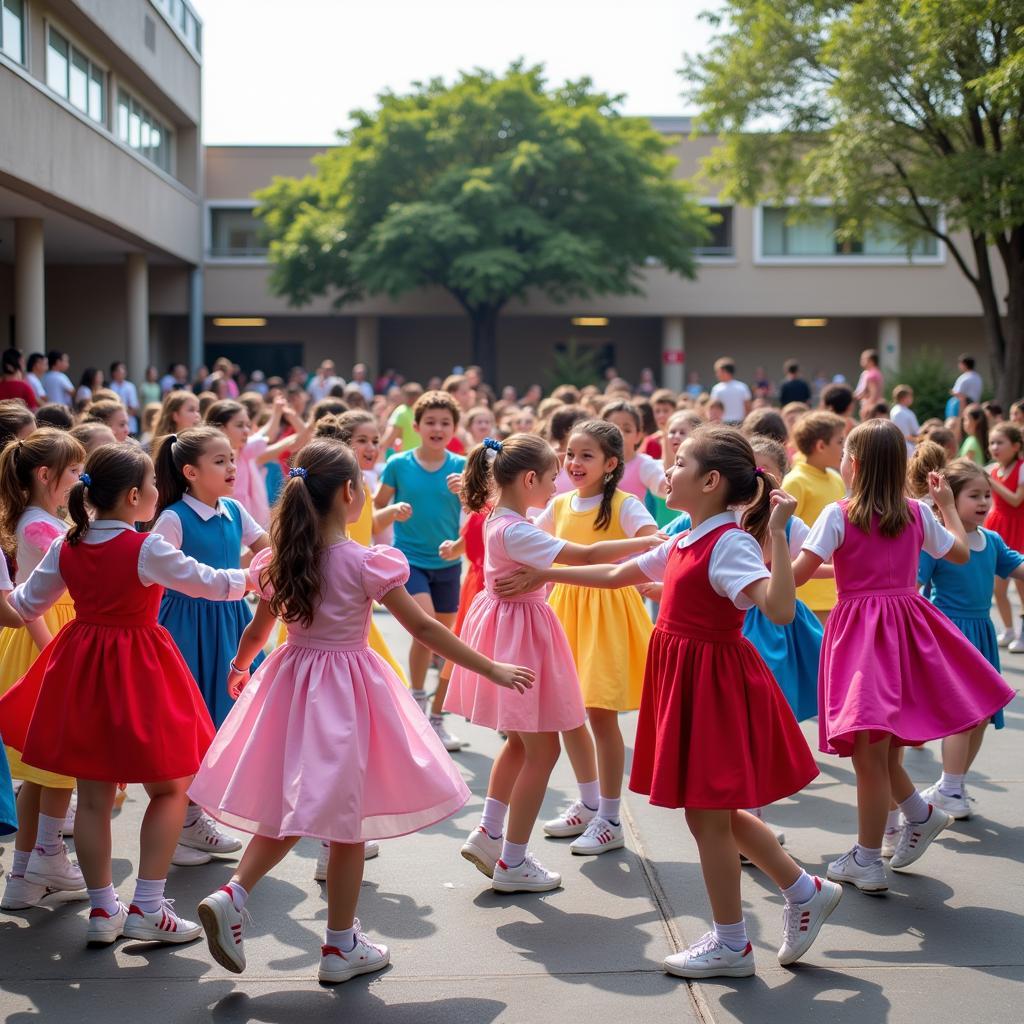 Học sinh THPT Gia Định sôi động trong điệu nhảy flashmob