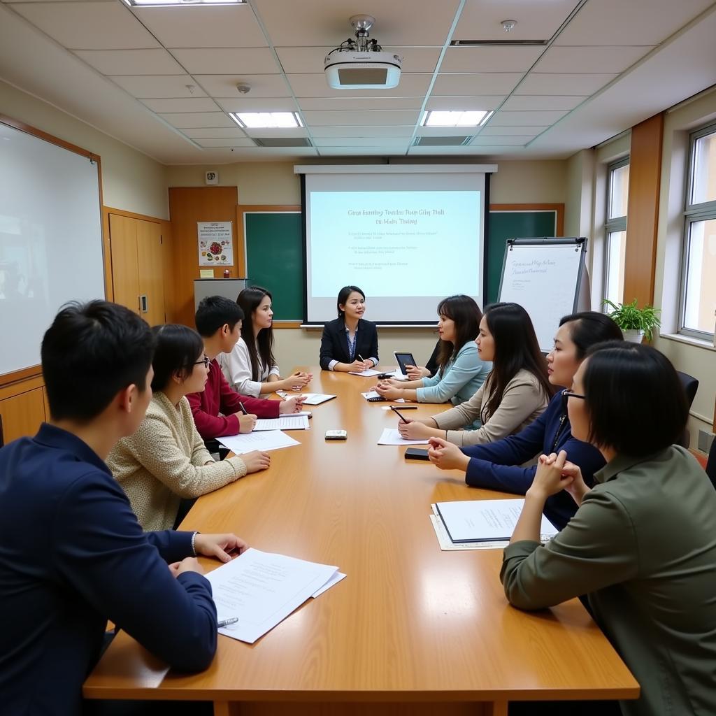 Teachers' council meeting at THPT Gia Định