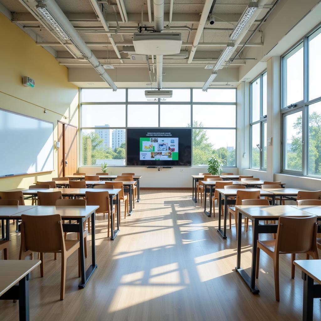 Modern learning spaces at Gia Dinh High School