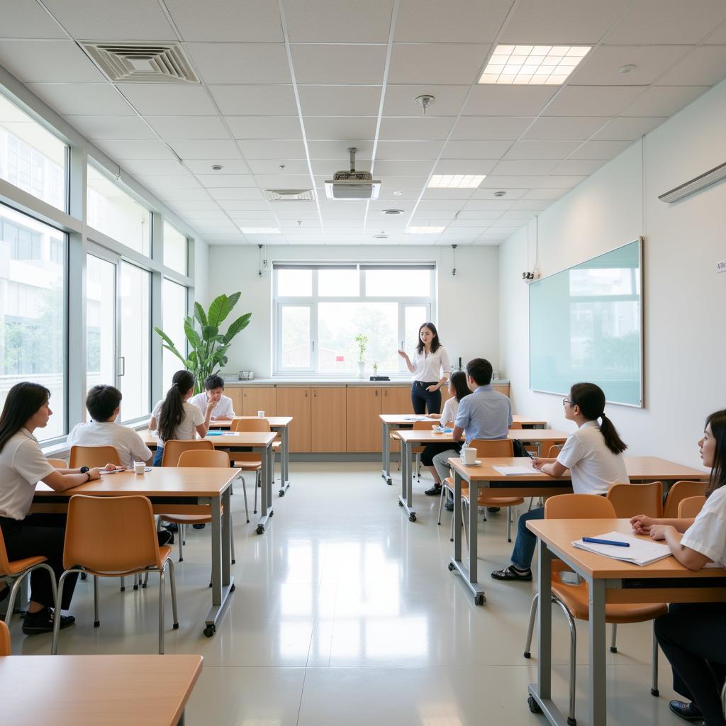 Modern and spacious classrooms at THPT Gia Dinh