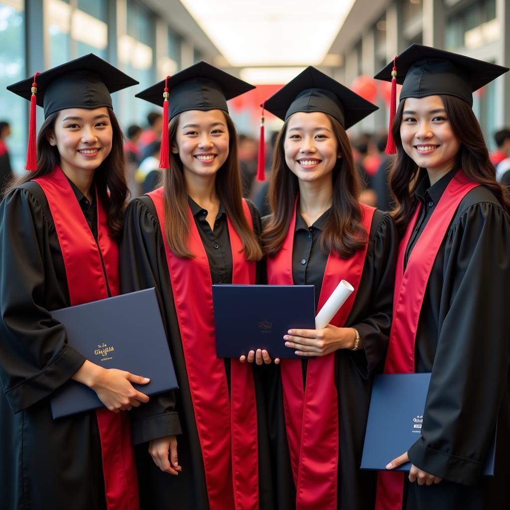 Graduation ceremony at THPT Gia Định