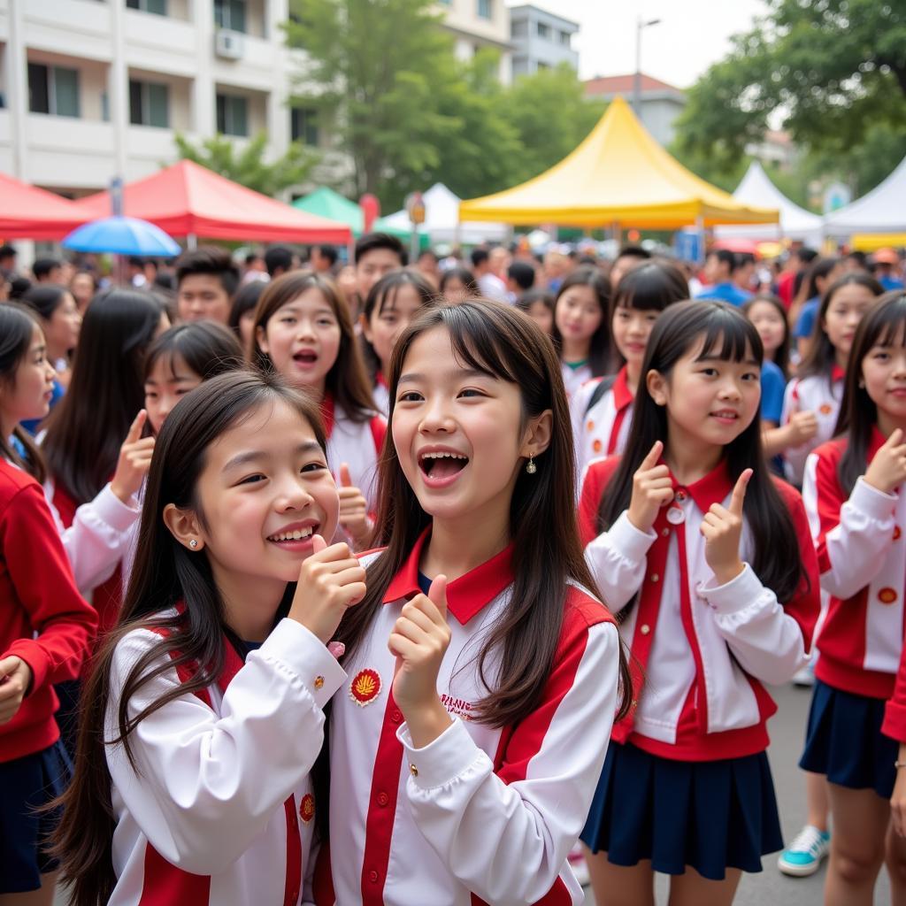 THPT Gia Định School Festival at Nguyen Tat Thanh Square