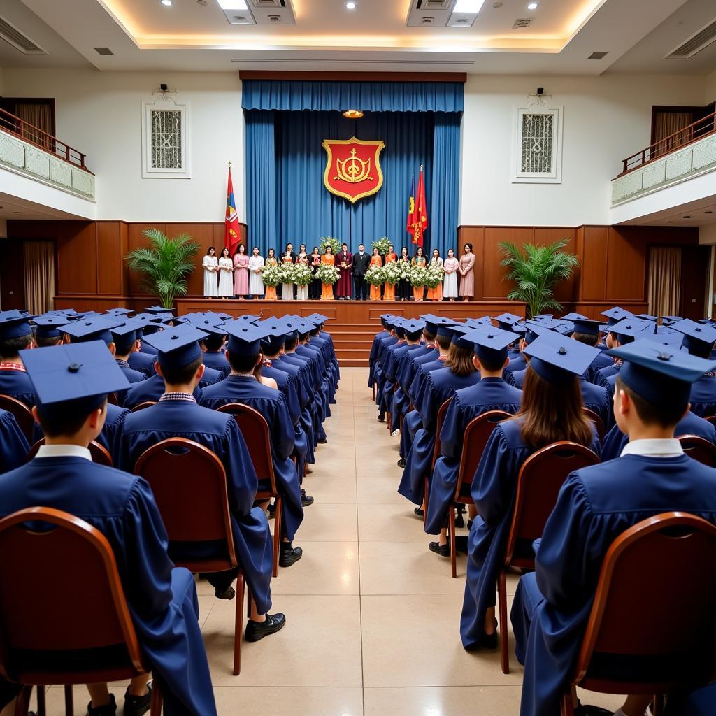 Graduation ceremony at Gia Dinh High School