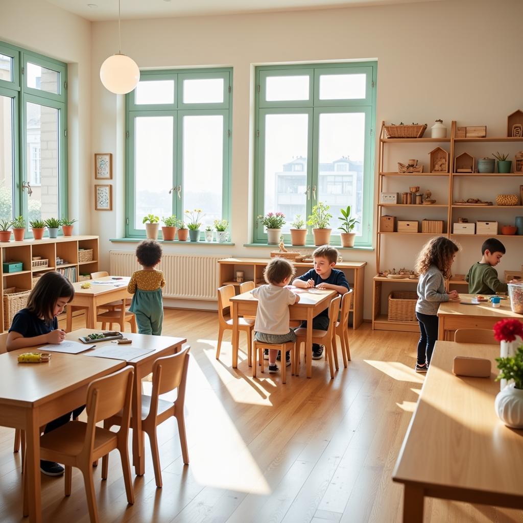 Lớp học Montessori tại Mia