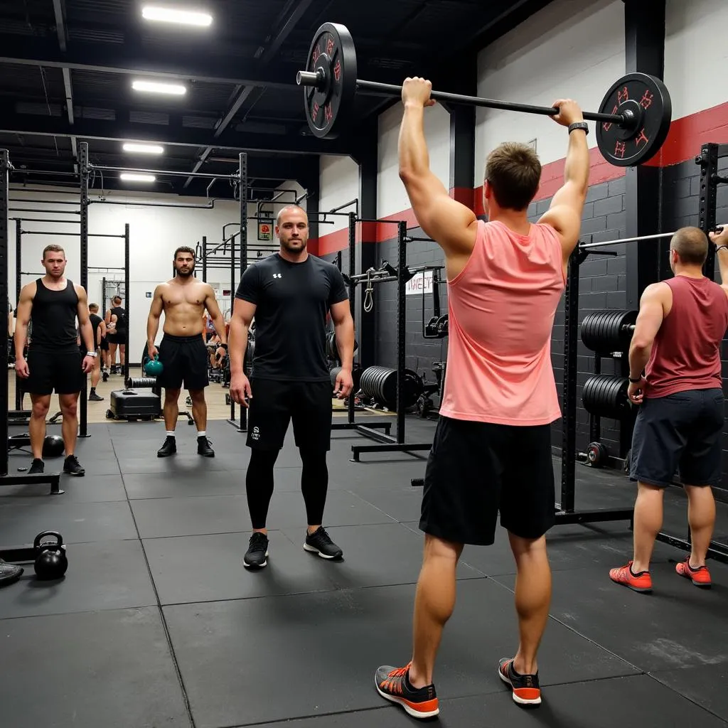 Luyện tập Crossfit với huấn luyện viên