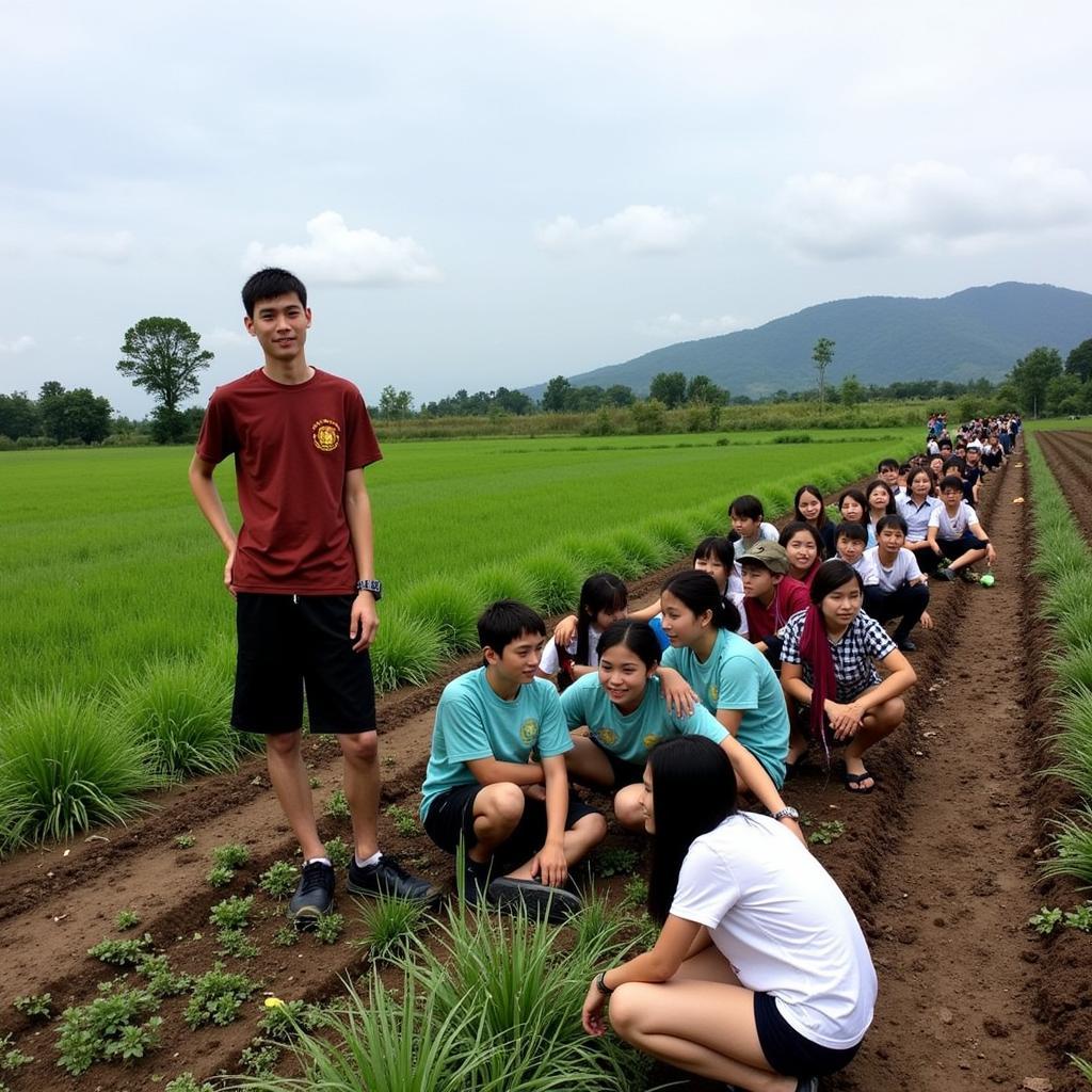 Học sinh Gia Định tham quan nông trường Mộc Châu