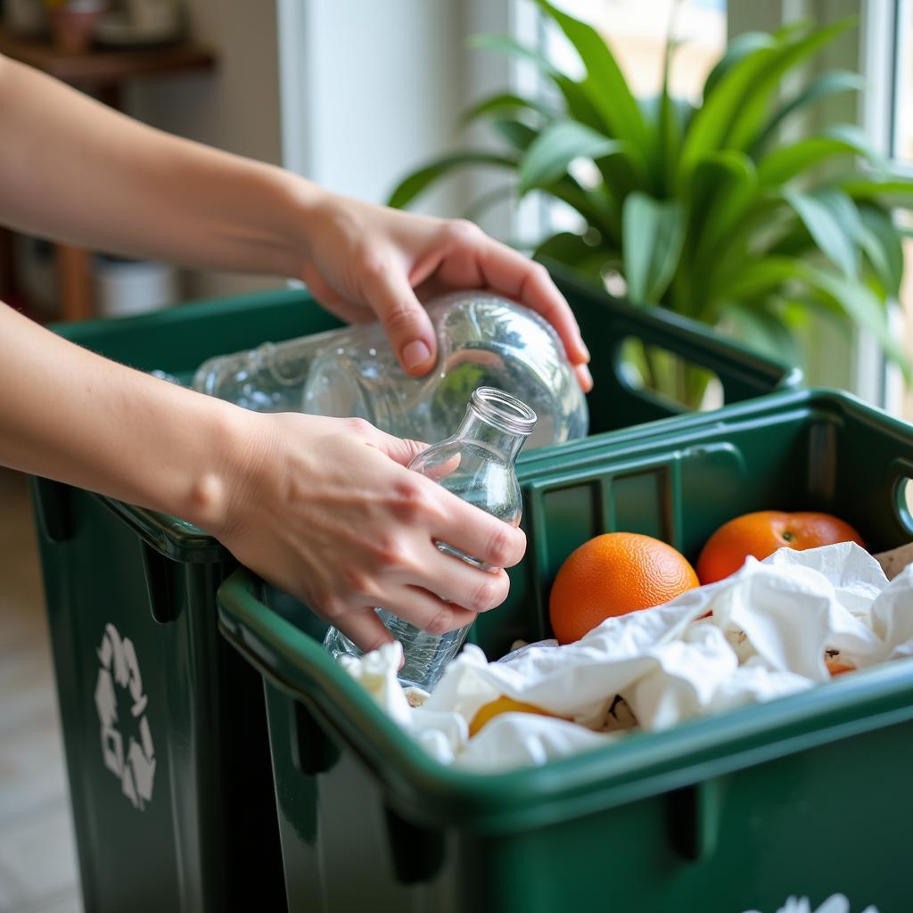 Phân loại rác thải tại nhà