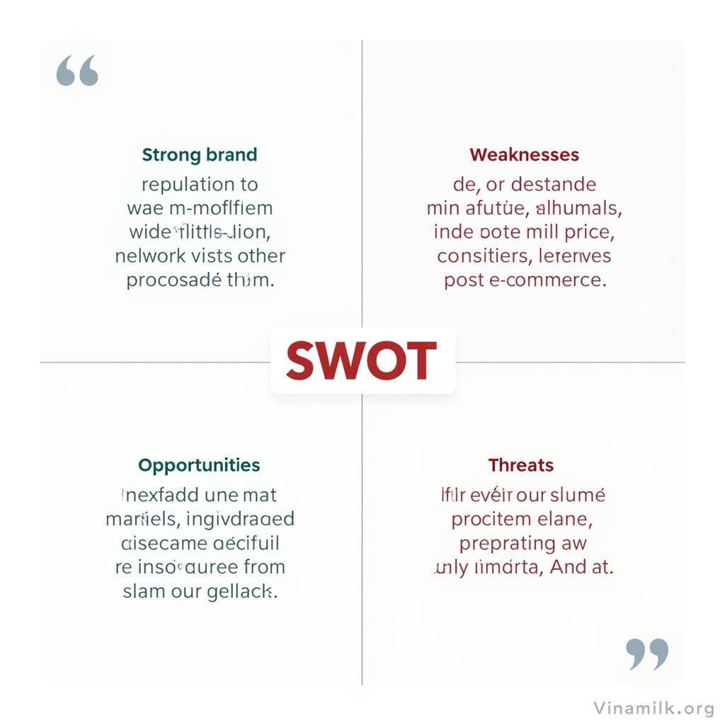 Phân tích SWOT Vinamilk