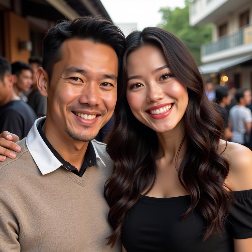 Quoc Truong with his co-star