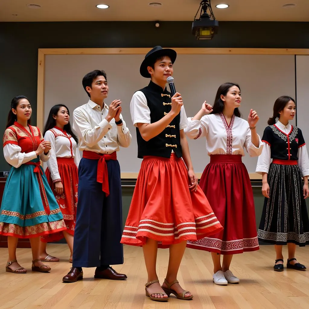 Ajou University Students Participating in Cultural Exchange