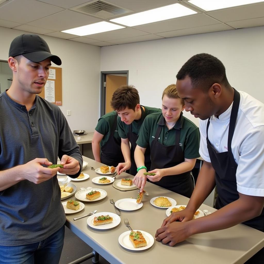 Sinh viên trường William Angliss Institute đang thực hành