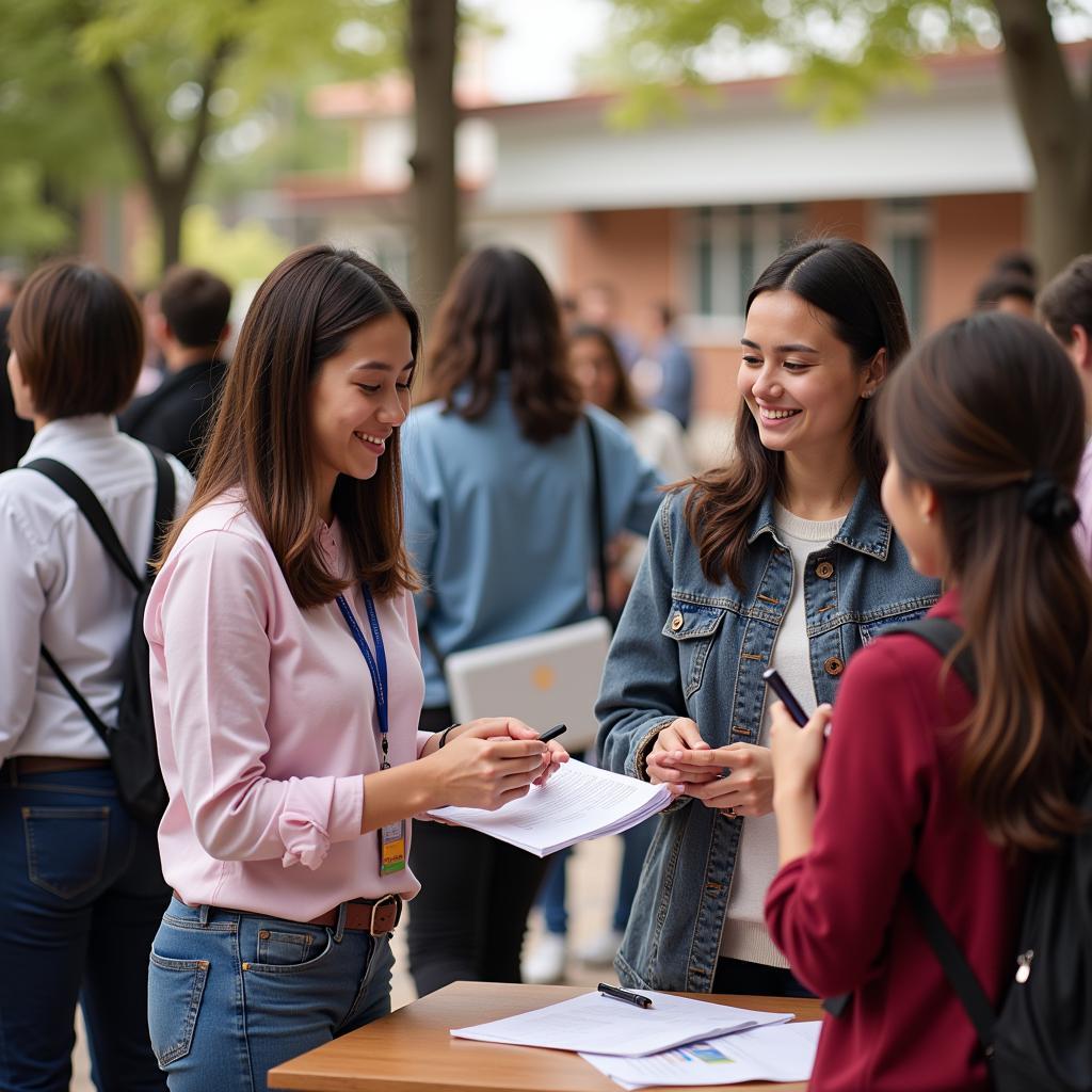 Sinh viên Học viện Chính sách và Phát triển tham gia hoạt động ngoại khóa