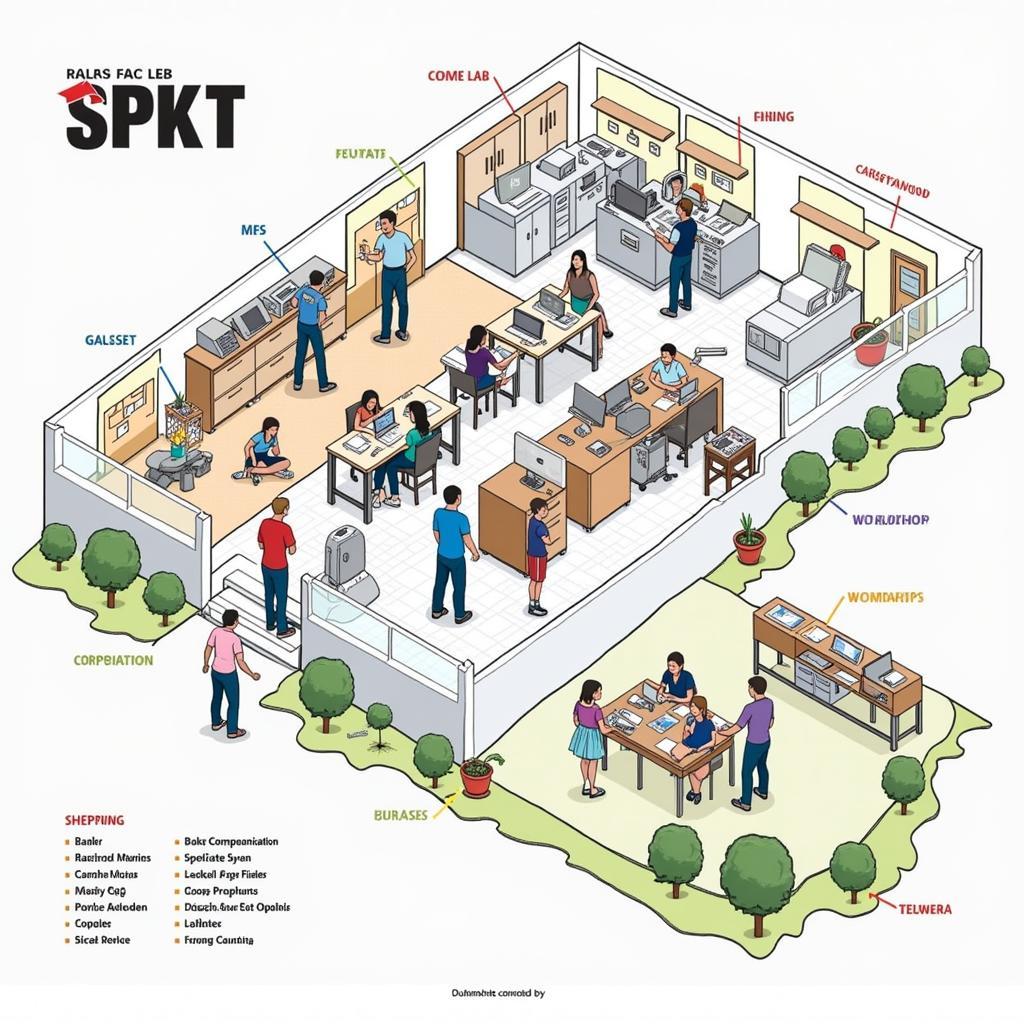 Sơ đồ trường SPKT phòng thực hành