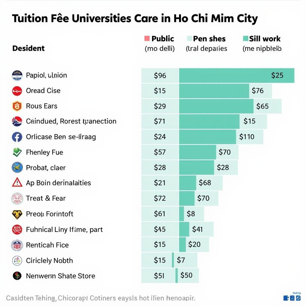 So sánh học phí đại học Sài Gòn