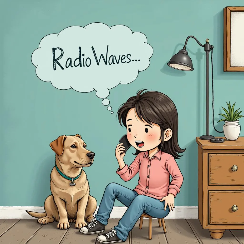 Radio waves and a pet