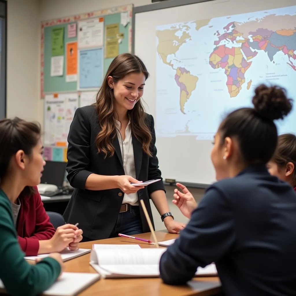 Teachers at Gia Dinh High School guiding students on effective study methods