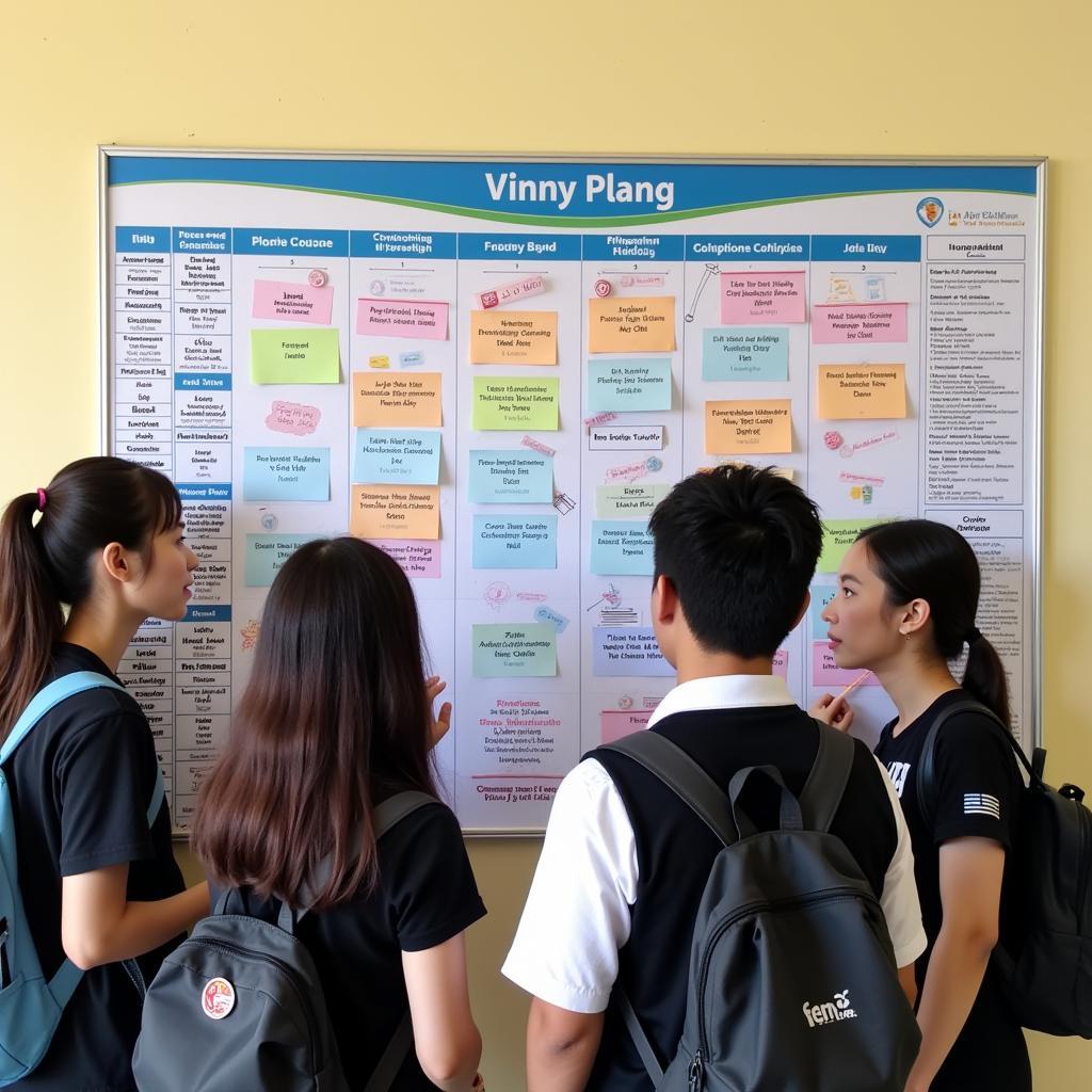 Sinh viên Đại học Trà Vinh xem thời khóa biểu