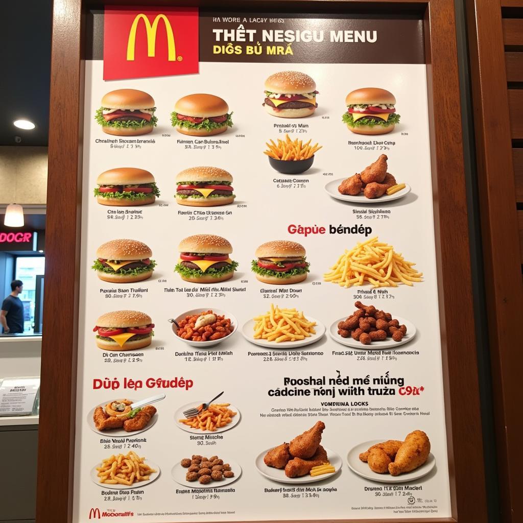 Thực đơn McDonald's Việt Nam