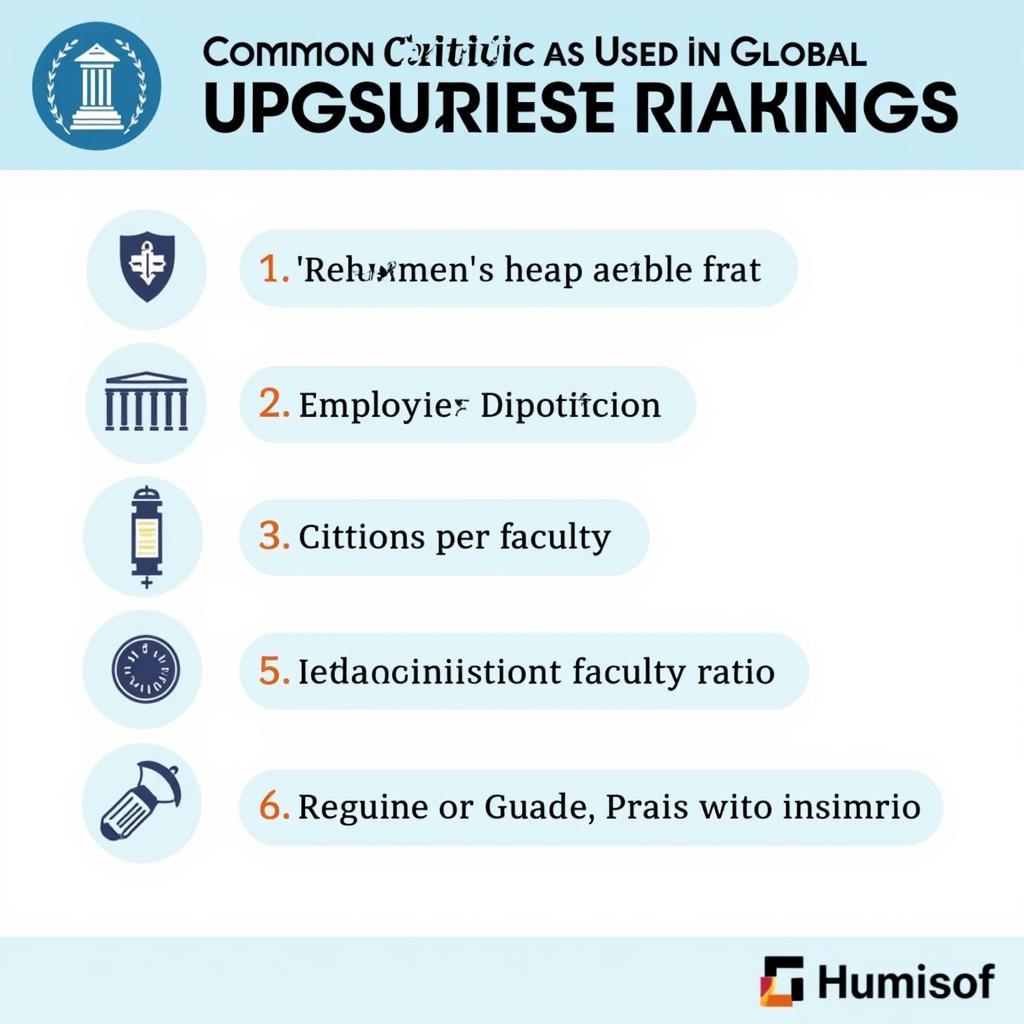 World University Ranking Criteria