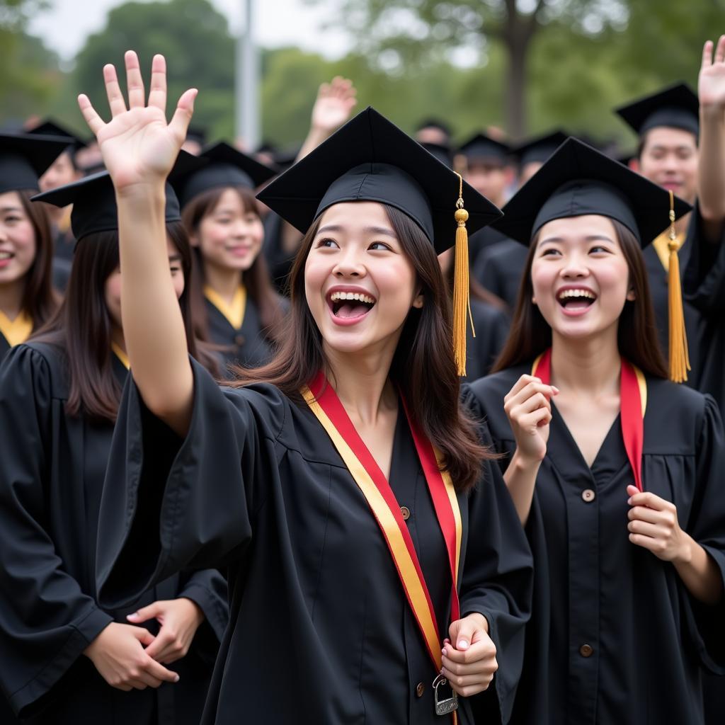 Graduation at a Korean University