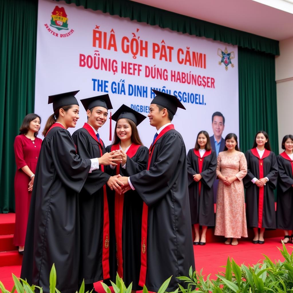 Graduation Ceremony at THPT Gia Dinh High School